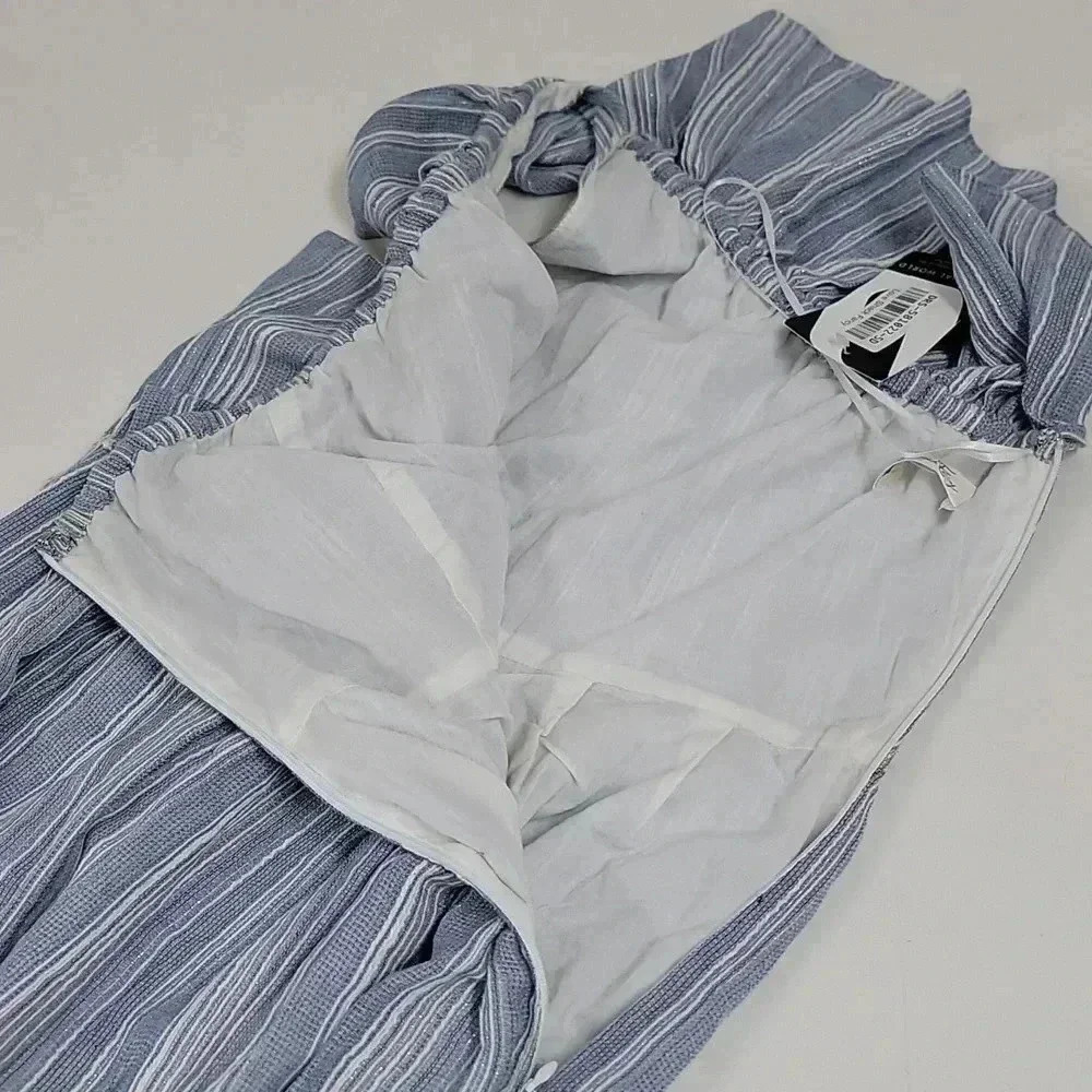 Pamela Dress in Blue & White One Shoulder Dress LoveShackFancy - Picture 11 of 14